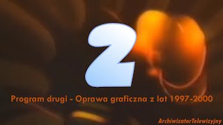 (TVP2) Program drugi - Oprawa graficzna z lat 1997 - 2000