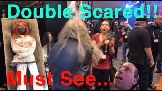 Double Scared At Transworld Halloween Haunt Show