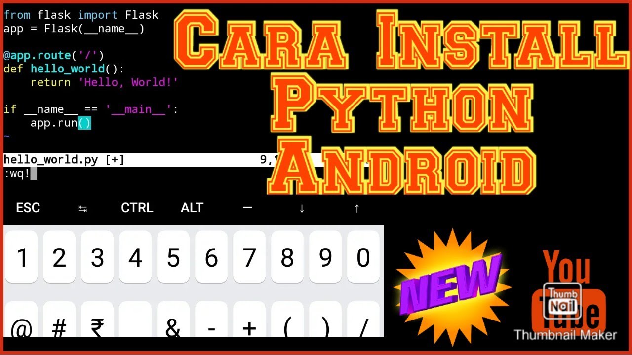 Cara Install Python Di Android Dengan Termux Youtube