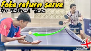 How to make Fake Forehand Push for Cambodian 🇰🇭 National Team athletes | World Class