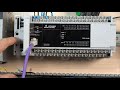 mitsubishi plc fx5u series gx works 3 program upload download input and output wiring. english