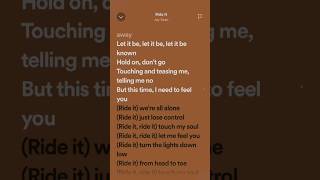 Jay Sean: Ride it | #Lyrics