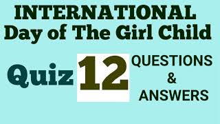 International Day of girl Child Quiz in English| Kappen's Library