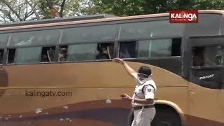 Bus Carrying Migrant Odia Workers From Gujarat To Ganjam Sanitised At Sambalpur || KalingaTV