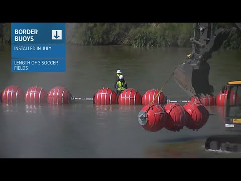 Body Found Trapped In Texas Border Buoys On The Rio Grande - YouTube