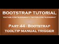 Bootstrap tooltip manual trigger