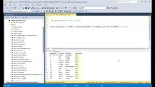 SQL query to check IS Null and IS not Null data