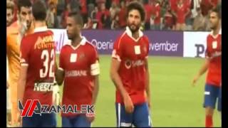 شاهد حسام غالى يسب رمضان صبحى بالفاظ خارجه ويبصق عليه بعد استفزازه للزمالك !