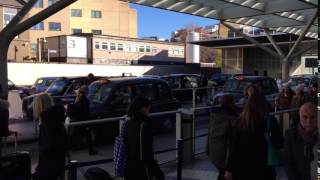 Taxi Rank on Paddington Station in London