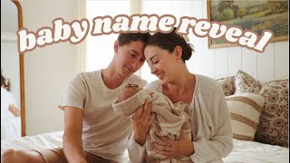 Name Reveal of Baby #4!! (and names we loved but didn't use)