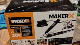 MakerX WORX Rotary, Soldering iron/Wood Burner Review pt.1