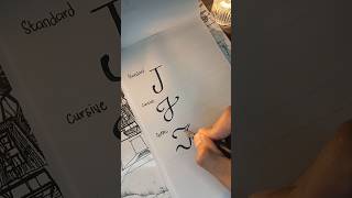 Letter J calligraphy scripts