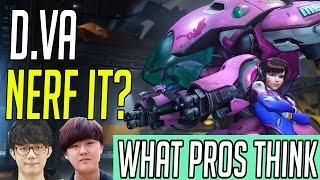 What Pros Think of D.Va ft. Miro Ryujehong \u0026 Fl0w3r | Overwatch Nerf It?