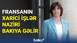 Fransanın xarici işlər naziri Bakıya gəlir - BAKU TV