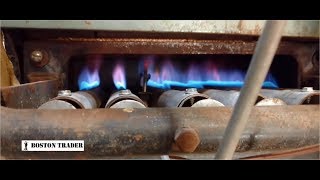 Lighting an Old Peerless Boiler for Winter