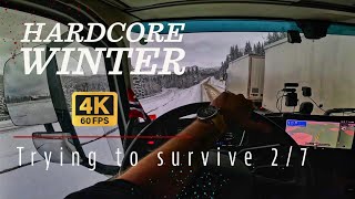 I'm avoiding a train wreck POV Truck Driving Norway 4K60 Volvo FH540