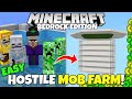 Minecraft Bedrock: EASY Hostile MOB FARM Tutorial! Exp & Loot Farm! MCPE Xbox PS5 PC