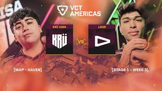 KRU vs. LOUD  - VCT Americas Kickoff - Day 9 - Map 2