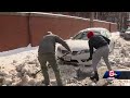 Ice makes clean up difficult for Boston residents