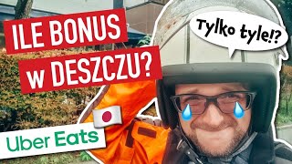 Mój dzień na UBER EATS w JAPONII w deszczu