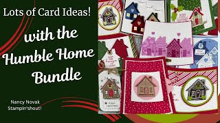 Creative Card Ideas with Humble Home Stamps & Festive DSP! #cardmaking #christmascards