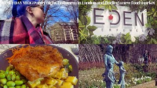 RESET DAY VLOG| Poetry night, hailstorm in London and finding a new food market