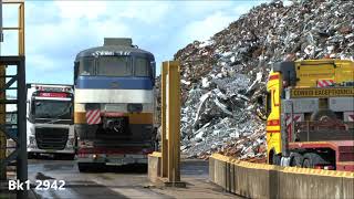 Het transport van SGM rijtuigen naar de sloper HKS Metals te Amsterdam (deel 1)