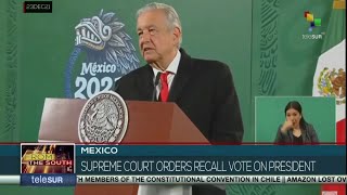 FTS 16:30 23-12: Mexico to hold recall referendum on president