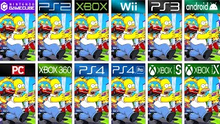 The Simpsons Hit & Run in All Platforms (Side by Side) 4K