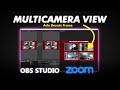 Cara Menampilkan Banyak Kamera di Zoom Meeting - Multi Camera dan Ada Desain Frame Pake OBS Studio