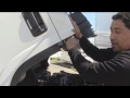 tilting the isuzu truck cab