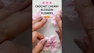 CROCHET CHERRY BLOSSOM TREE FLOWERS. Tutorial @CrochetByNora