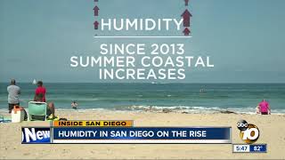 Humidity in San Diego on the rise