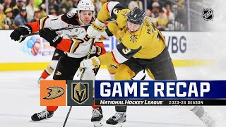 Ducks @ Golden Knights 4/18 | NHL Highlights 2024