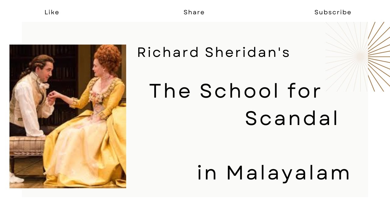 School For Scandal Summary In Malayalam| Themes| Richard Sheridan ...