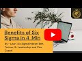 Benefits of Lean Six Sigma Certification for Individual or Business, Explained by Dheerendra Negi