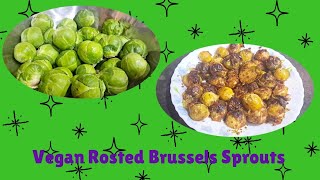 Vegan Roasted Brussels Sprouts