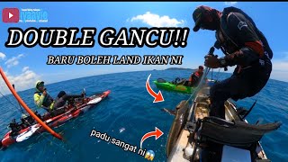 DOUBLE GANCU!!KAYAK FISHING MALAYSIA .. VLOG # 64