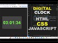 Build a Digital Clock Using JavaScript | Real-Time HTML, CSS & JS Project for Beginners