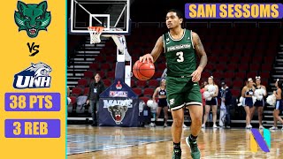 Sam Sessoms Binghamton Bearcats 38 PTS 3 REBS vs New Hampshire | Next Ones