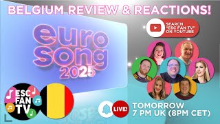 ESC Fan TV Live - Belgiums Eurosong 2025 results - Live reaction and review!  Eurovision 2025 Basel