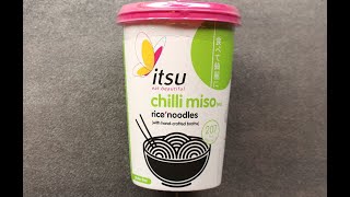 ~ITSU CHILLI MISO RICE NOODLES~  GLUTEN FREE || £1.25 || Sainsbury's || Food Review