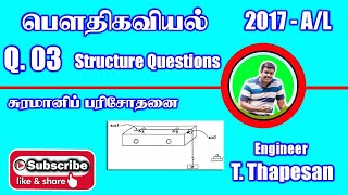 Sonometer experiment | 2017 A/L - Q 03 | Structure Question  | சுரமானி பரிசோதனை    | Thapesan