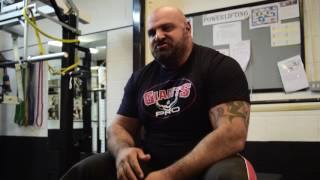 Laurence Shahlaei 370kg deadlift and interview.