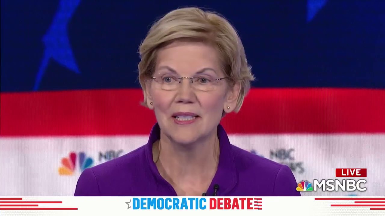 Sen. Warren's Closing Statement At First Democratic Forum - YouTube