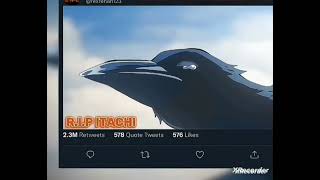 R. I .P ITACHI 😢 crows crying for Itachi subscribe for Itachi 👍