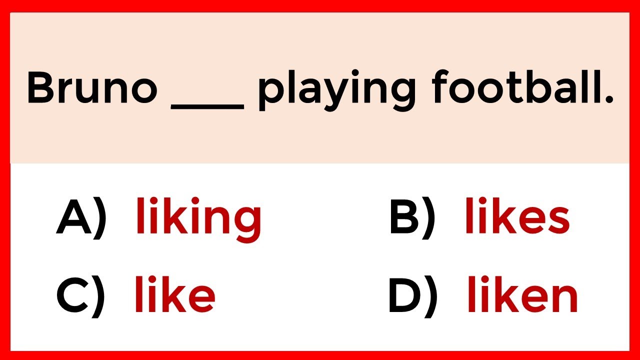 Mixed English Grammar Test Can You Score 100 Youtube
