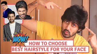 Learn How to Choose Best TRENDY HAIRSTYLE for Your Face Shape | Indian Celebrities | Telugu