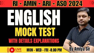 ENGLISH MOCK TEST - 25 II RI II ARI II AMIN II ICDS SUPERVISOR II OSSSC EXAM 2023