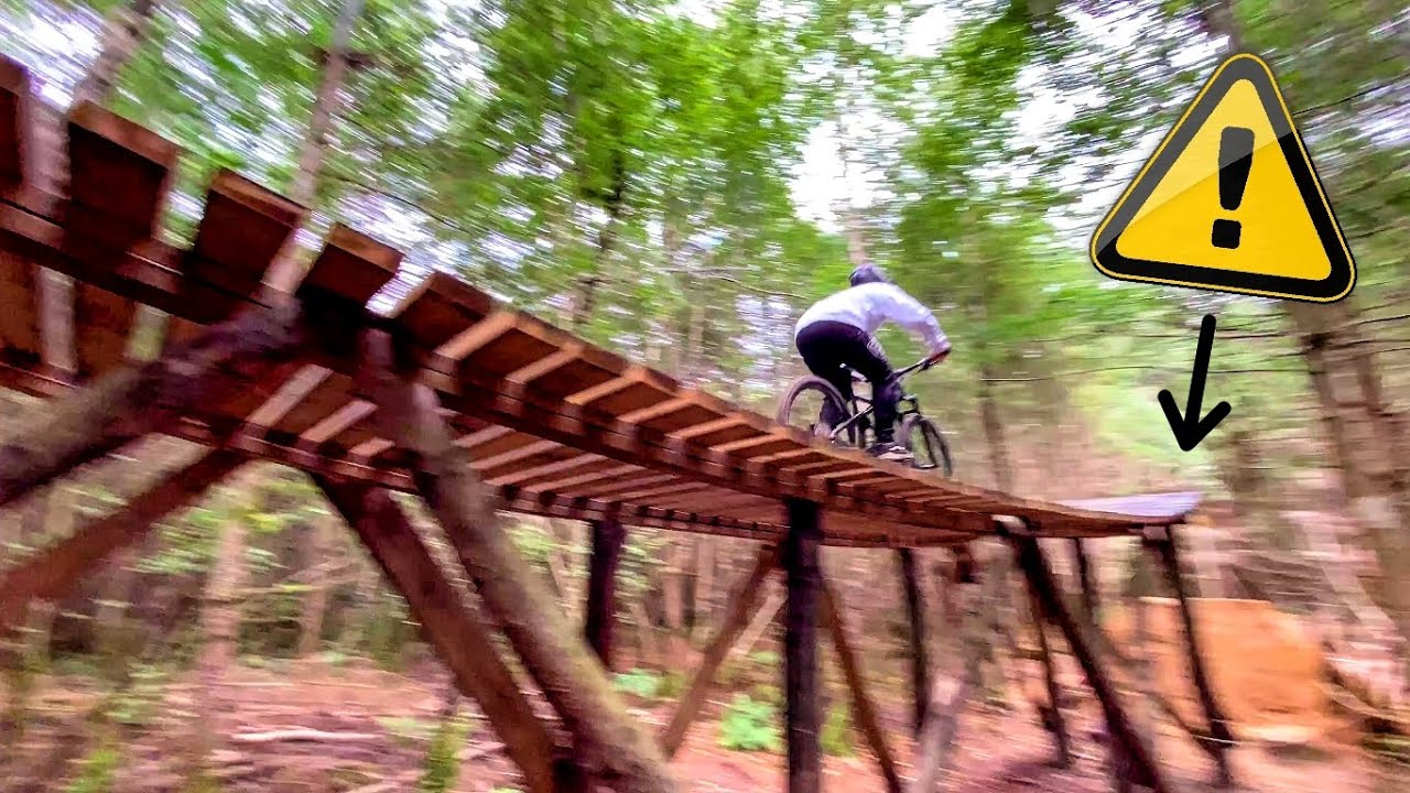 Would YOU Ride This Epic Wooden MTB Trail? - YouTube